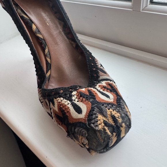 Missoni Multicolor Patterned Heels - Picture 6 of 7